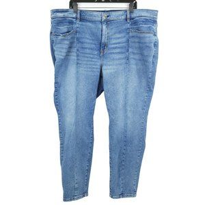 Lane Bryant Jeans High Rise Skinny Flex Magic Waistband Women Plus Sz 26 Stretch